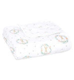 Aden  Anais Essentials Cotton Muslin Blanket Blushing Bunnies