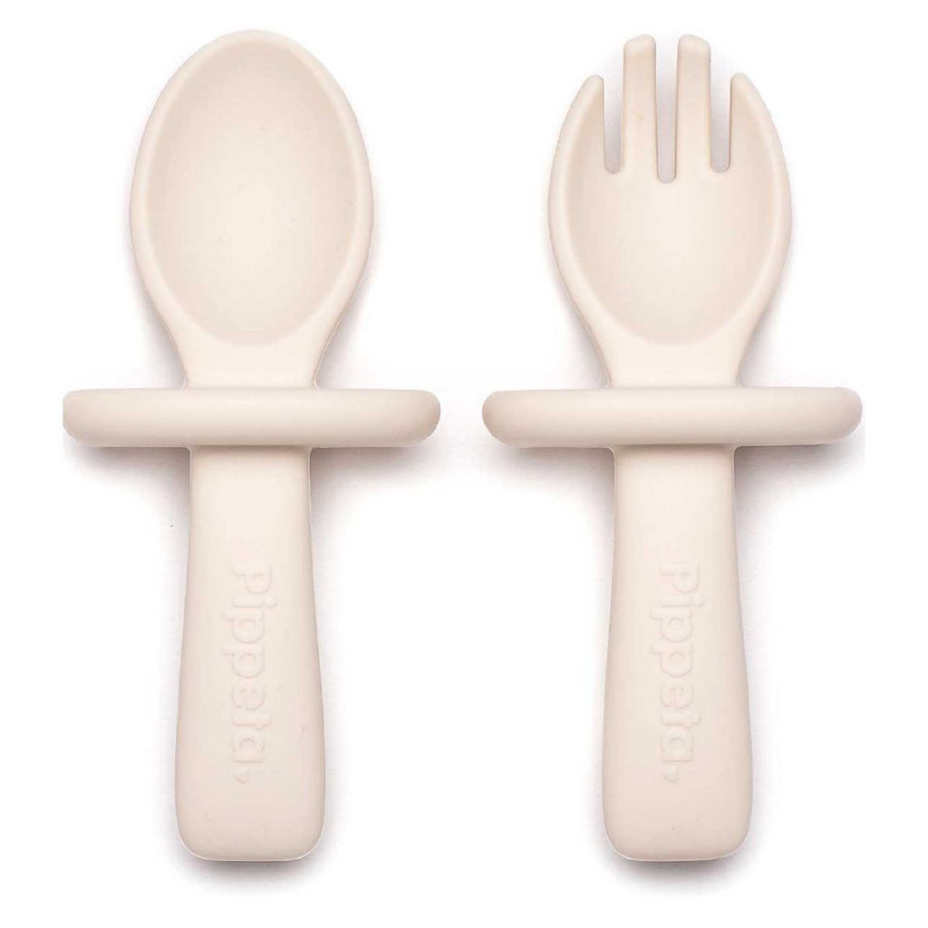 Pippeta My 1st Spoon & Fork Cloud White