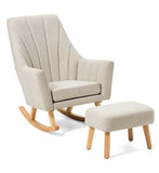 Tutti Bambini Jonah Rocking Chair  Foot Stool Pebble