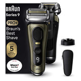 Braun Series 9 Pro+ Electric Shaver, Charging Stand, Wet & Dry, 9519s - Gold