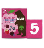 BEAR Paws Fruit Shapes Raspberry  Blueberry Multipack 5 x 20g