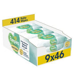 Pampers Harmonie New Baby Wipes Plastic Free 9 Packs  414 Baby Wet Wipes