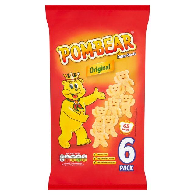 Pom-Bear Original Multipack Crisps   6 per pack