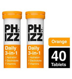 Phizz Orange 3-in-1 Hydration Electrolytes and Vitamins Effervescent Bundle 40 Tablets