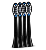 Silkn SonicYou Refills Family Pack Regular Electric Toothbrush Heads Black 4 Pack