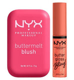 NYX Buttermelt Blush Getting Butta 5g  Buttergloss Bling Gloss Dripped Out 8ml Duo