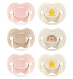 Tommee Tippee Anytime Soothers Symmetrical 0-6m 6 Pack Pink Neutrals