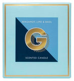 Landon Tyler Alphabet Candle Letter G Bergamot Lime  Basil 140g