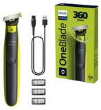 Philips OneBlade 360 for Face - Trim Edge Shave with 3 Stubble Combs QP272423