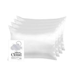 Silver Cloud silver Satin Pillowcase Four Pack