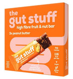 The Gut Stuff Peanut Butter High Fibre Fruit  Nut Bars 3x35g