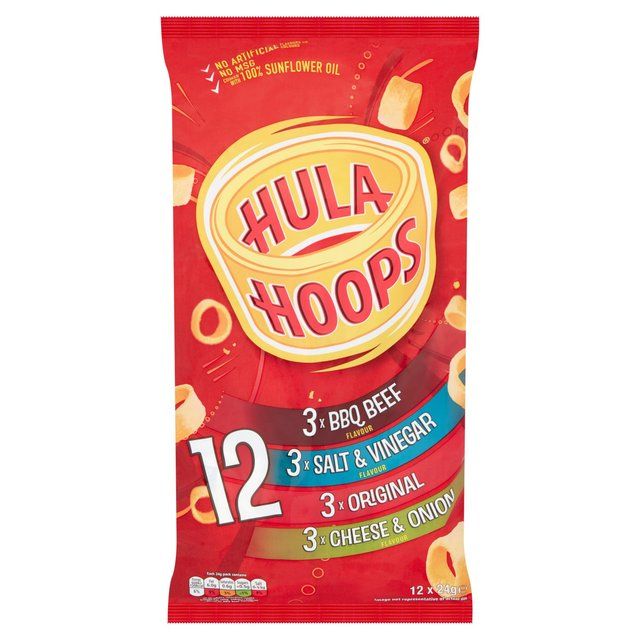 Hula Hoops Variety Multipack Crisps   12 per pack