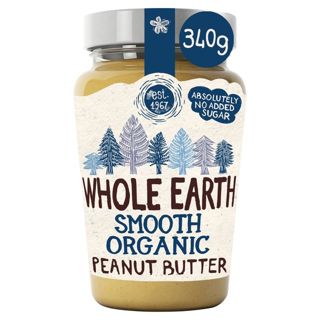 Whole Earth Organic Smooth Peanut Butter   340g