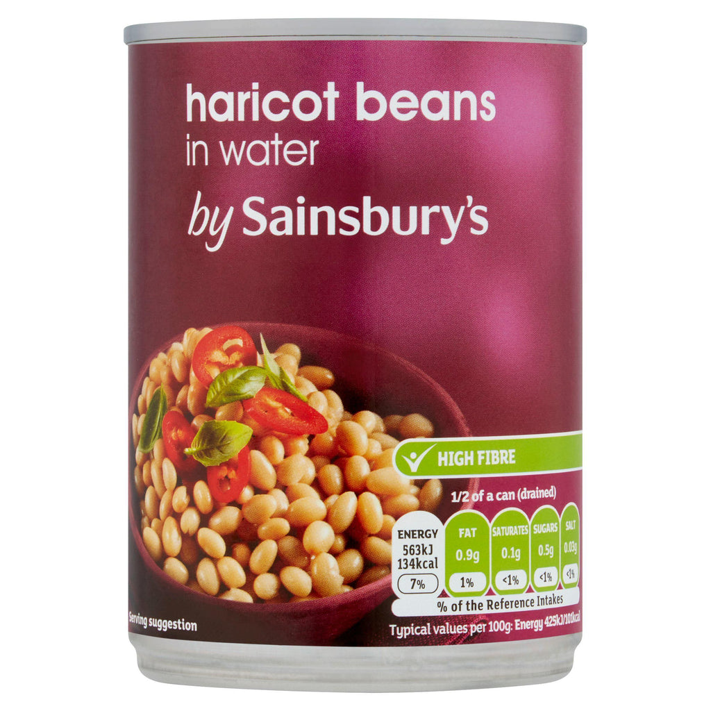 Sainsbury's Haricot Beans In Water 400g (265g*)