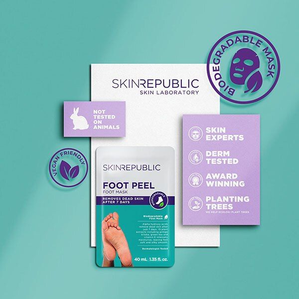 Skin Republic Foot Peel Mask with Foot Socks 40g