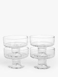 Glass Sundae Dish Set Of 4 10Cm Clear