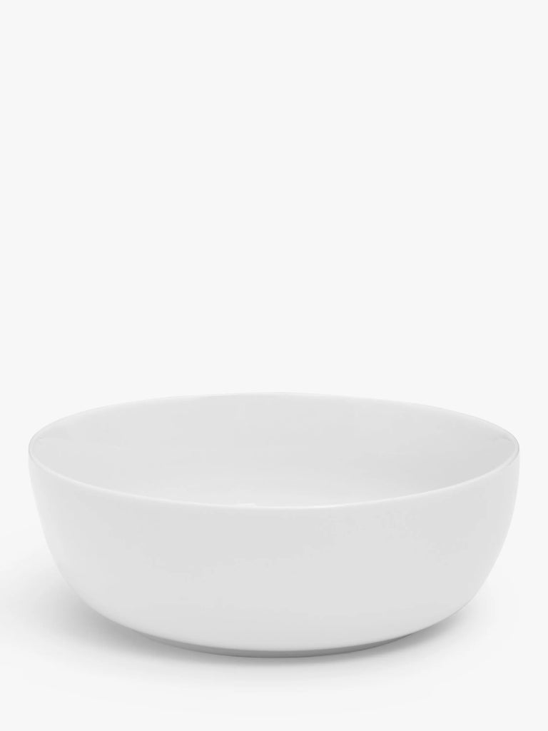 John Lewis ANYDAY Eat Porcelain Round Vegetable Serving Dish, 23.4cm, White