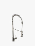 Abode Stalto Professional Single Lever Pull Around Kitchen Tap Stainless Steel