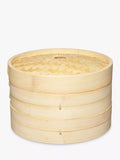 Kitchen Craft World of Flavours Large Bamboo Steamer & Lid, Natural