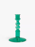 John Lewis Grassmere Glass Candle Holder, Green