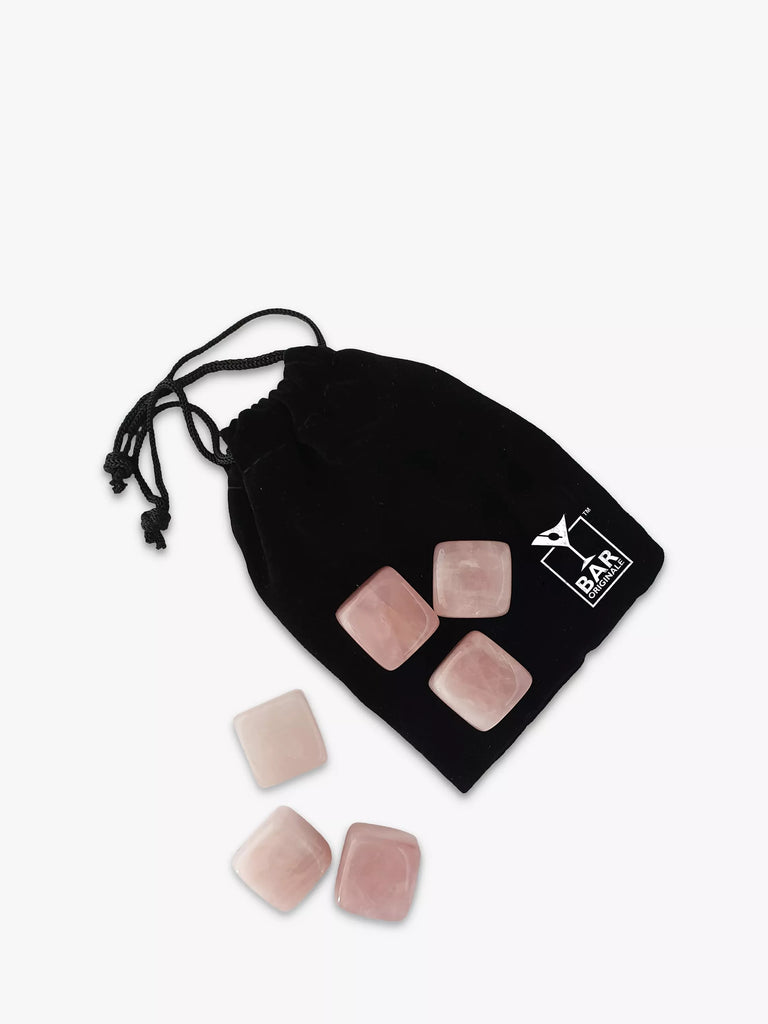 Bar Originale Pink Quartz Drink Chilling Stones, Pack of 6