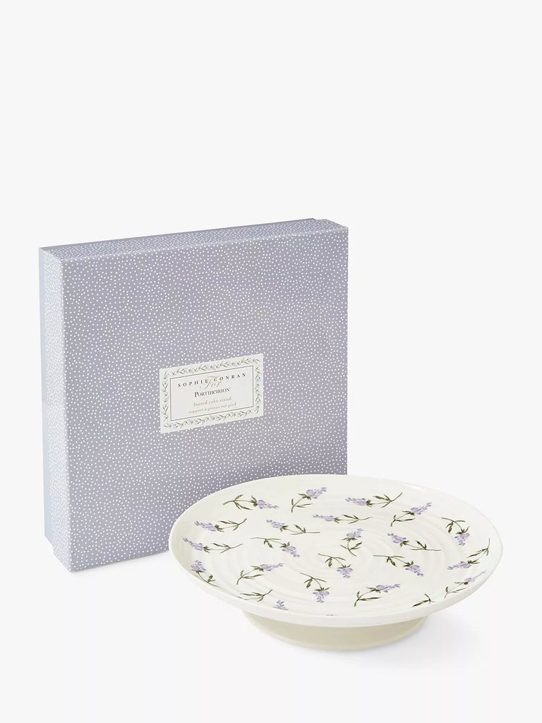 Sophie Conran for Portmeirion Lavandula Porcelain Cake Stand, White