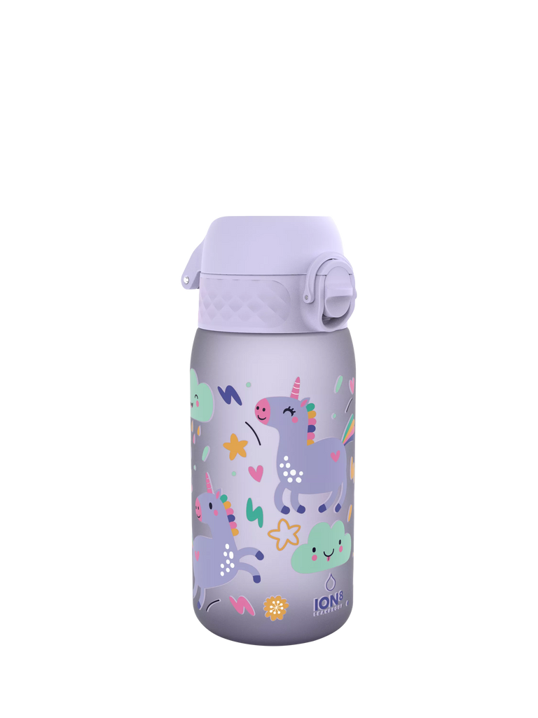 Ion8 Unicorn Leak-Proof Recyclon Drinks Bottle, 350ml, Lilac