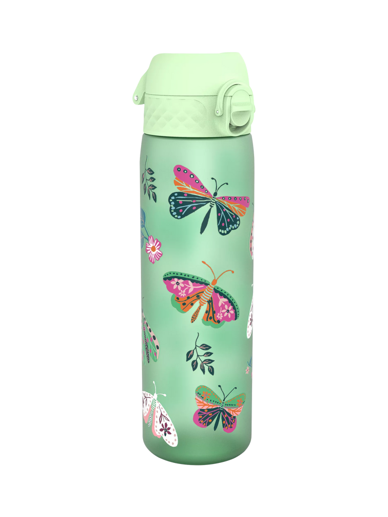 Ion8 Wild Butterflies Leak-Proof Recyclon Drinks Bottle, 500ml, Surf Green