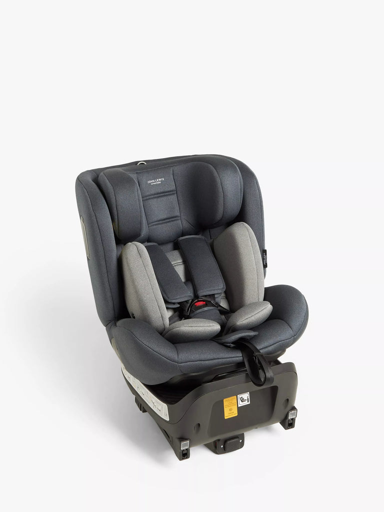 John Lewis Swivel i-Size Car Seat, Charcoal