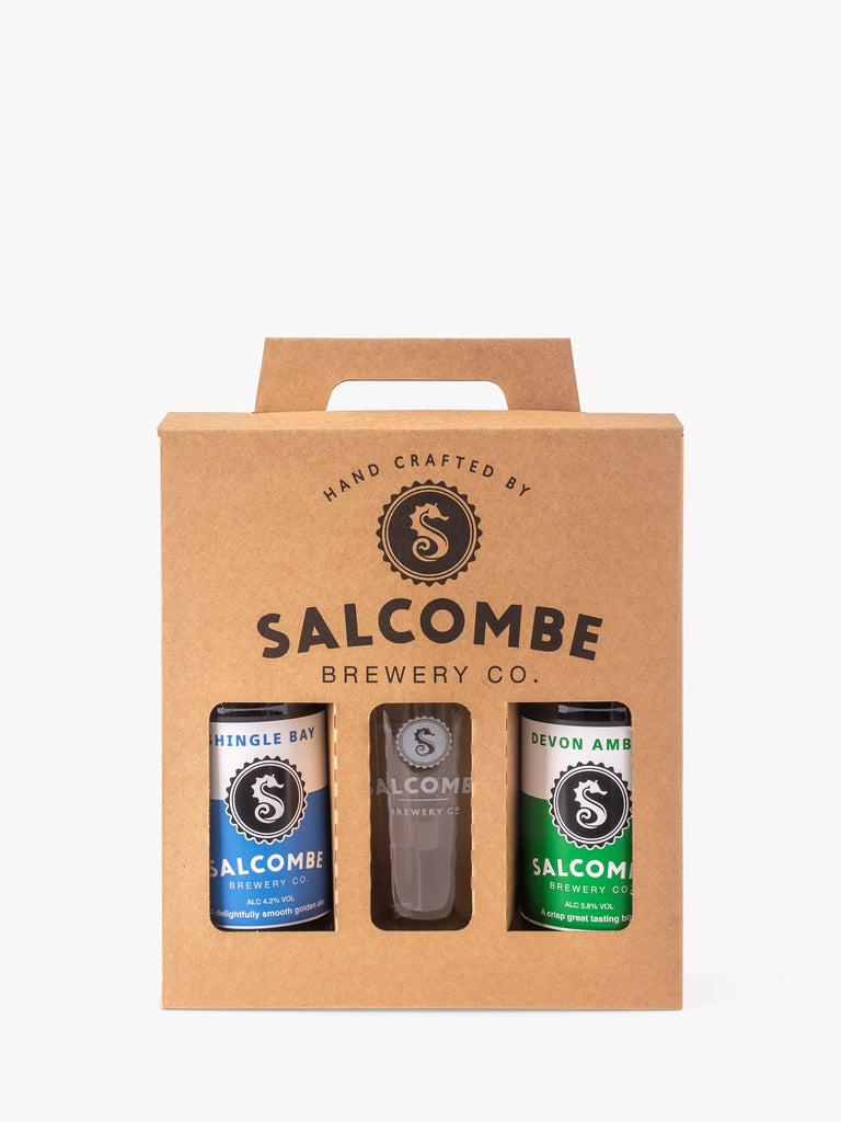 Salcombe Brewery Co. Beer with Glass Gift Pack, 2x 500ml