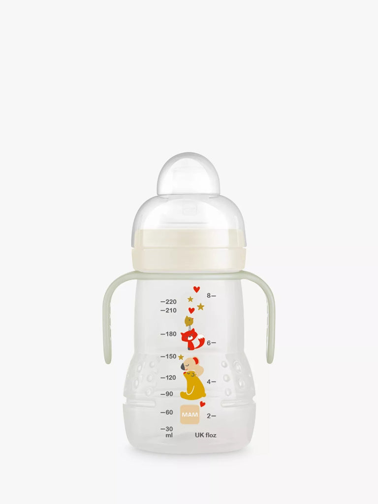 MAM 2-in-1 Weaning Trainer Baby Bottle, 220ml