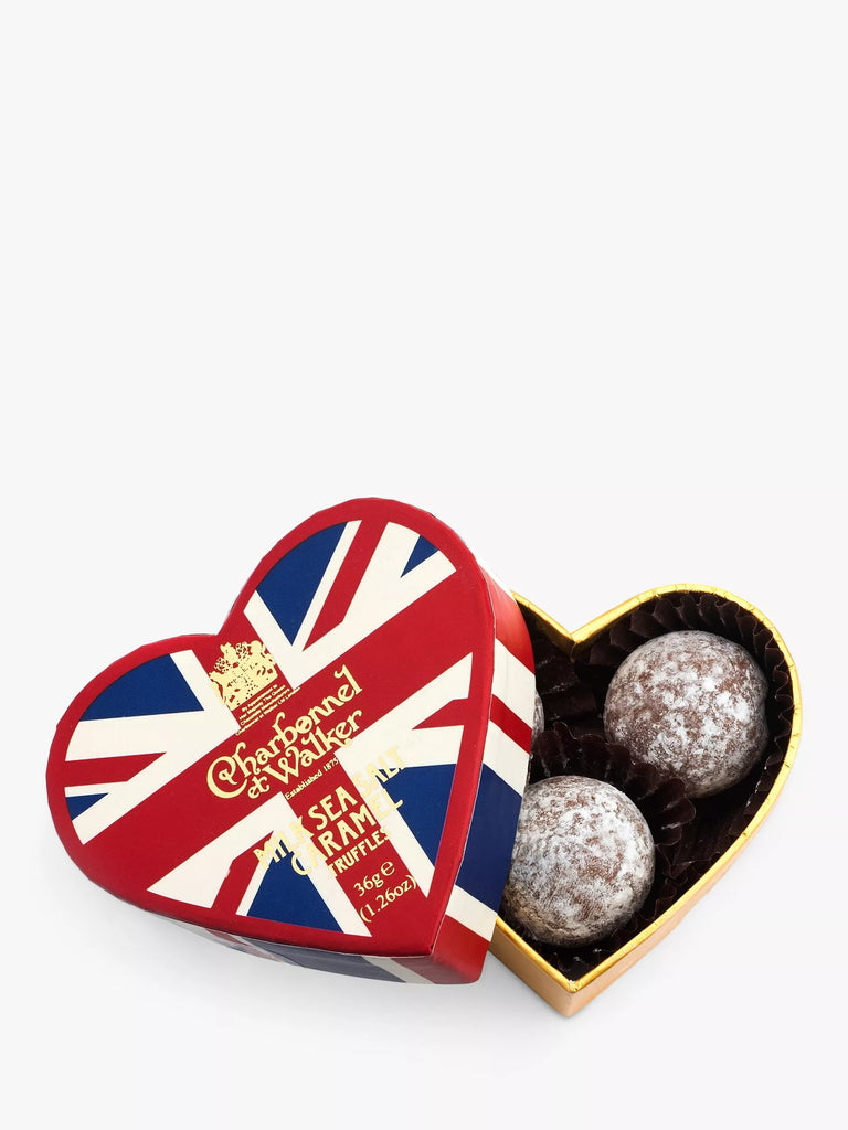 Charbonnel et Walker Union Jack Milk Truffle Heart, 36g