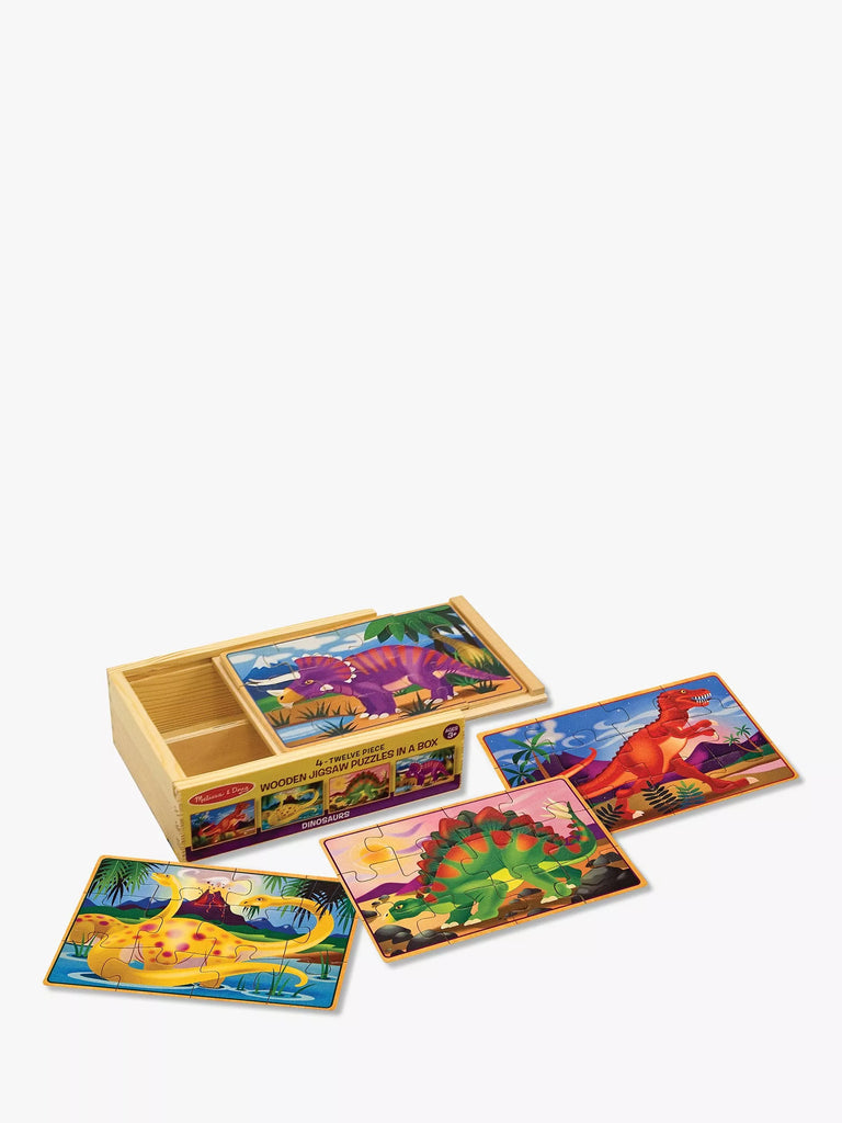 Melissa & Doug Dinosaur Jigsaw Puzzles in a Box