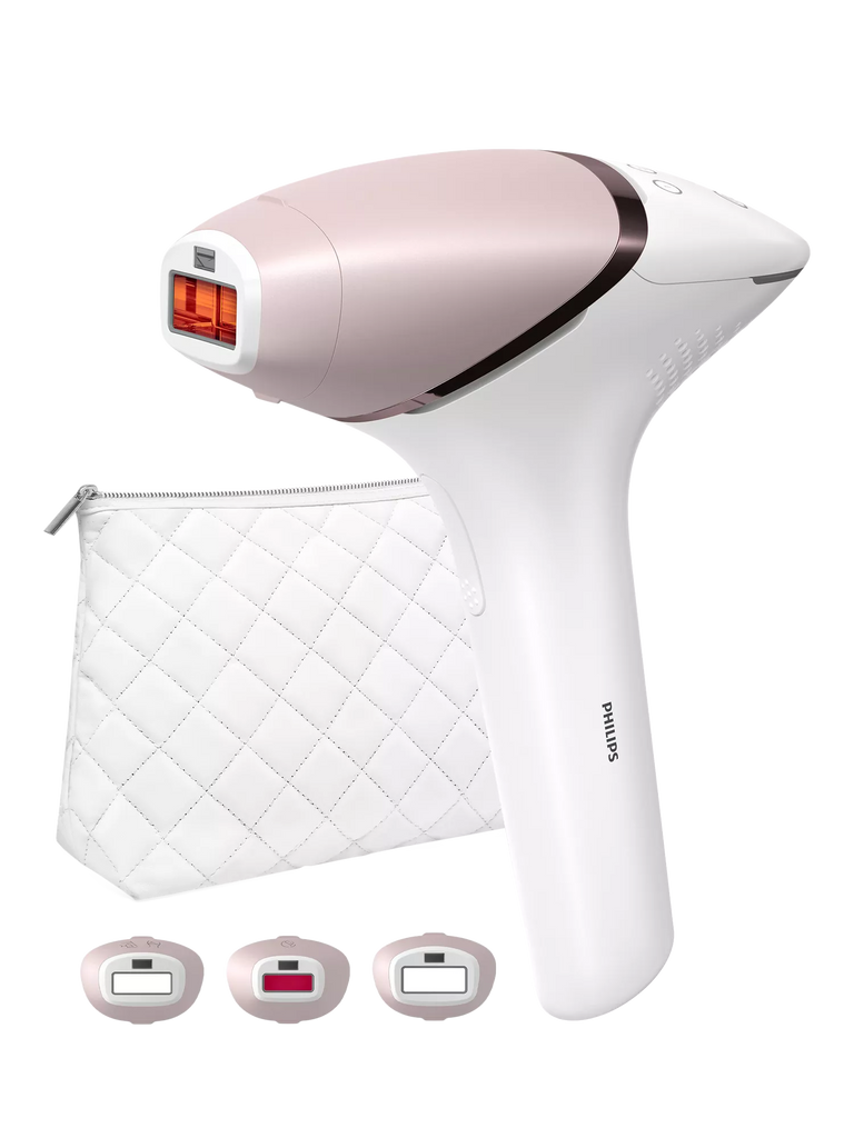 Philips Lumea BRI955/01 9000 Series IPL Hair Removal Device with 3 Attachments for Body, Face & Precision Areas, White