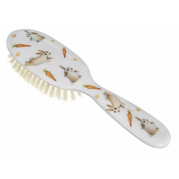 Rock & Ruddle Rabbits Small Synthetic Bristle Hairbrush