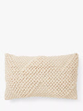 Truly Knotted Ecru Lombard Cushion