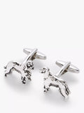 John Lewis Spaniel Dog Cufflinks, Silver