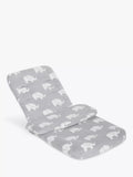 John Lewis Elephant Print Fleece Footmuff - McGrocer
