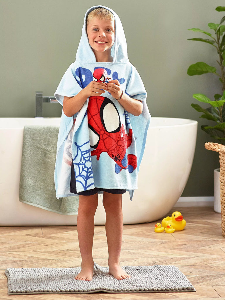 Spidey And His Amazing Friends Kids' Poncho Hooded Towel