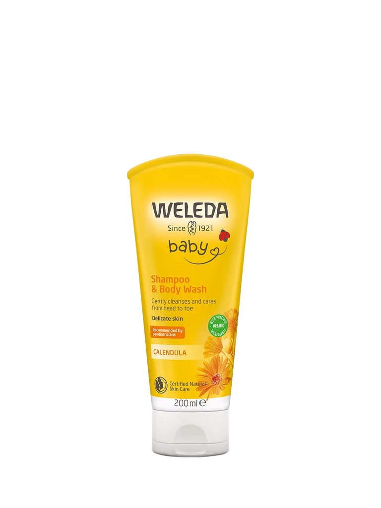 Weleda Baby Calendula Shampoo &  Body Wash, 200ml