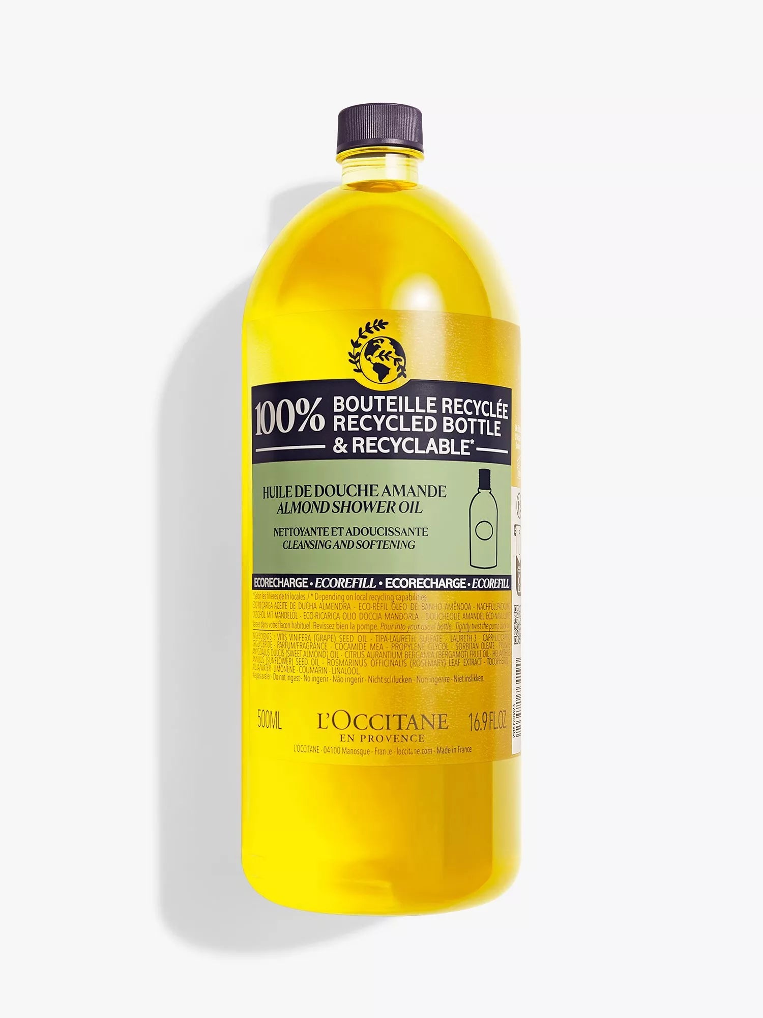 L'OCCITANE Almond Shower Oil Eco Refill, 500ml - McGrocer