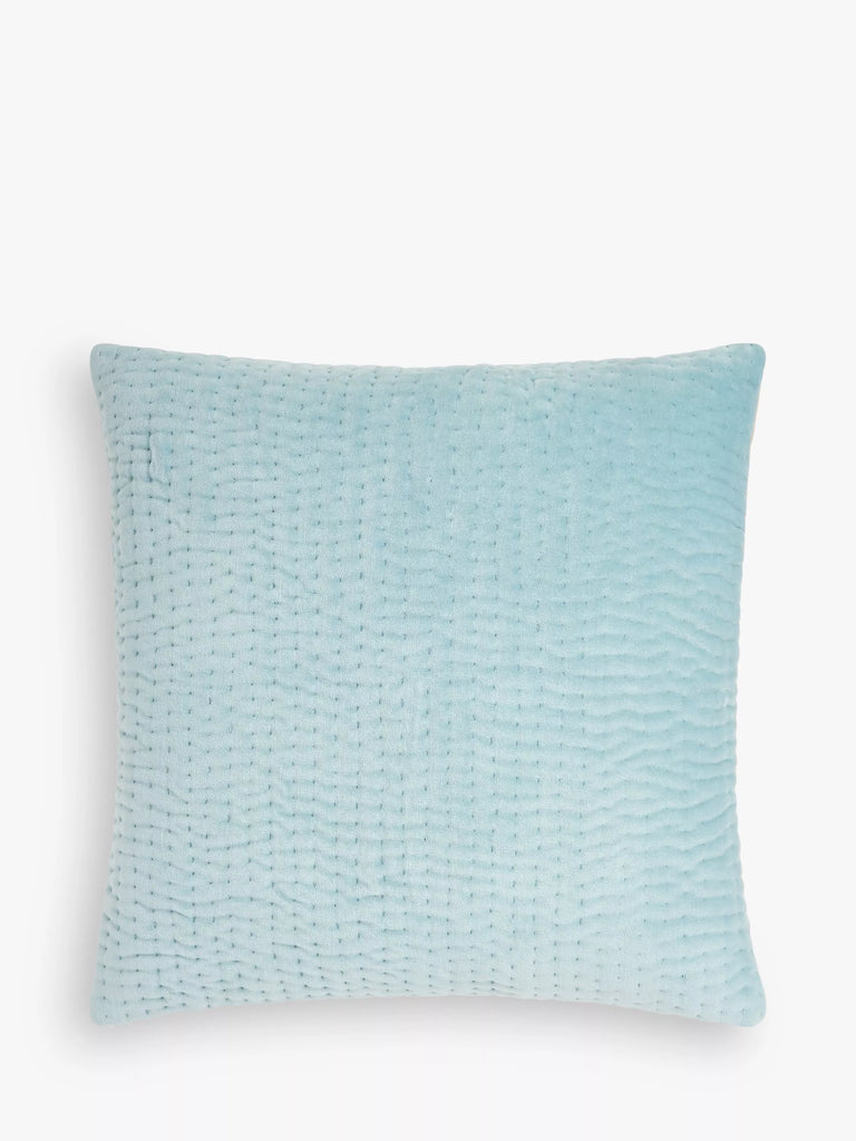 John Lewis Quilted Velvet Square Cushion