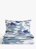 John Lewis Kids' Camouflage Pure Cotton Duvet Cover & Pillowcase Set