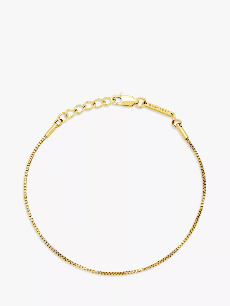 BARTLETT LONDON Men's Thin Box Chain Bracelet