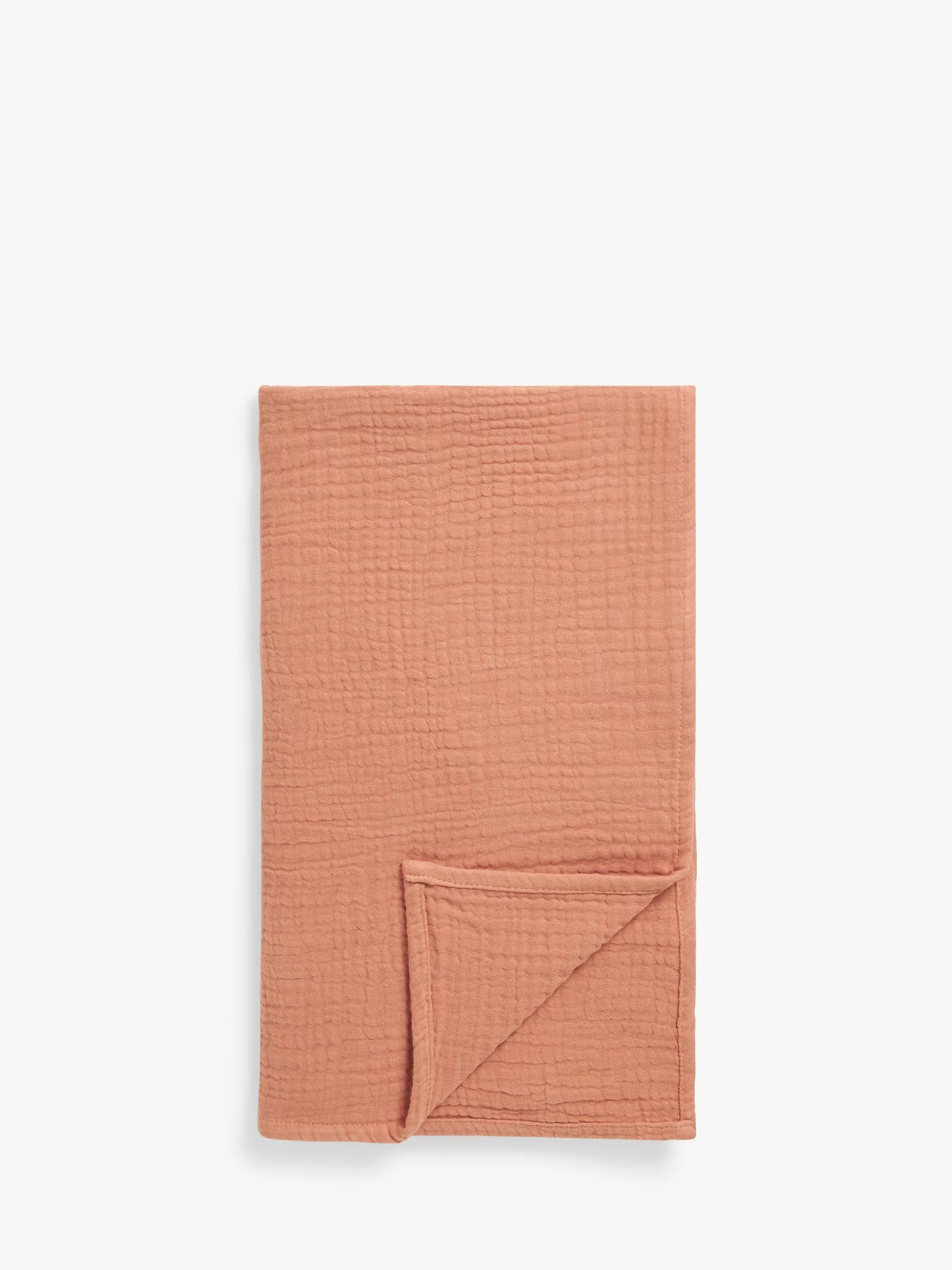 John Lewis Crinkle Muslin Baby Blanket, 100 x 85cm - McGrocer