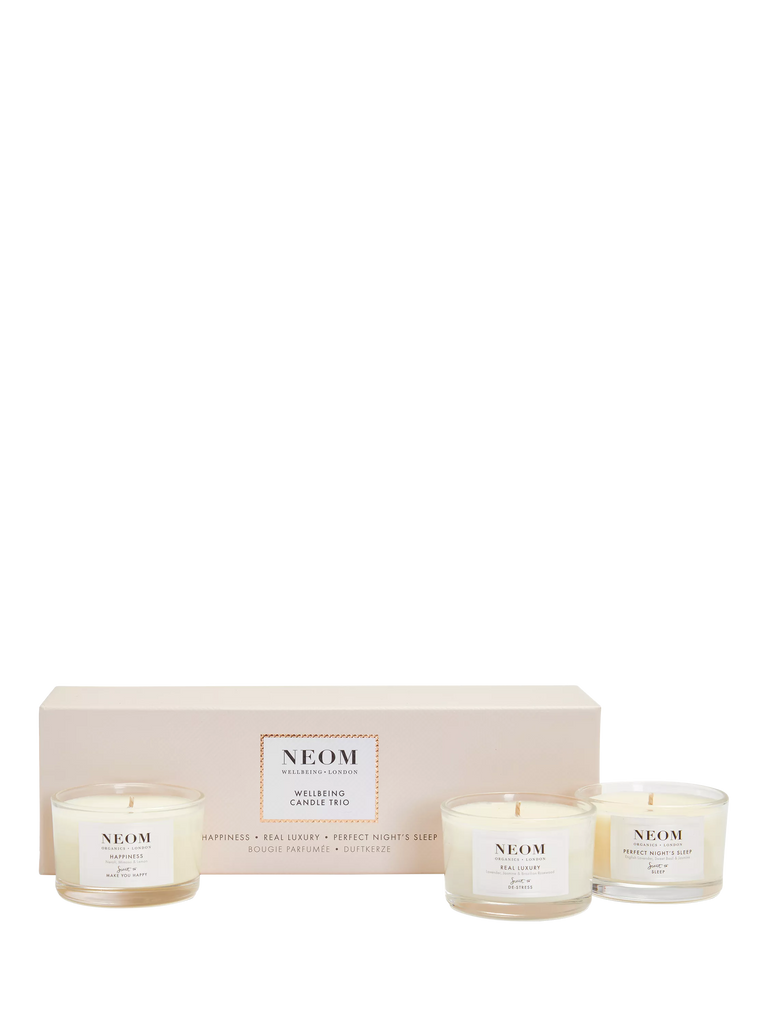 NEOM Wellbeing London Travel Scented Candle Gift Set