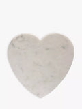 Culinary Concepts Heart Marble Cheese Board, 28cm, White