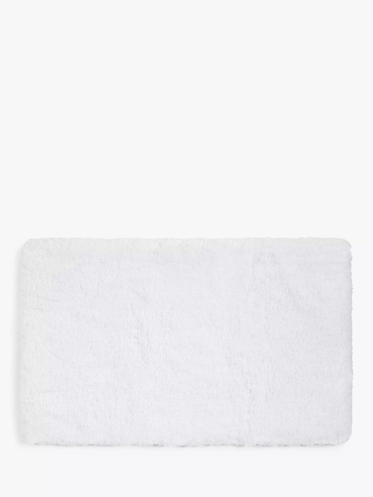 John Lewis Memory Foam Bath Mat, White, Small