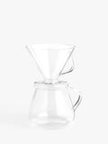 John Lewis Icon Glass Pour Over Coffee Maker, 590ml, Clear