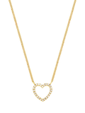 DPT Antwerp Heart of Diamonds Pendant Necklace, Gold